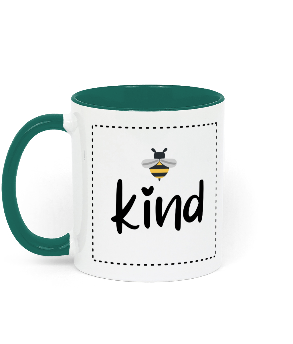 Be Kind Mug.11 oz mug. Daily Affirmations, Motivation, Inspiration. Perfect Gift. Two-toned.