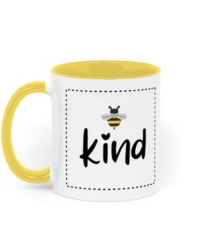Be Kind Mug.11 oz mug. Daily Affirmations, Motivation, Inspiration. Perfect Gift. Two-toned.