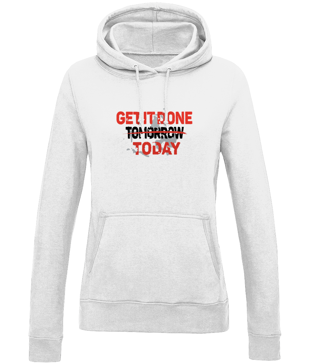 Get it Done Today | AWDis Girlie College Hoodie.