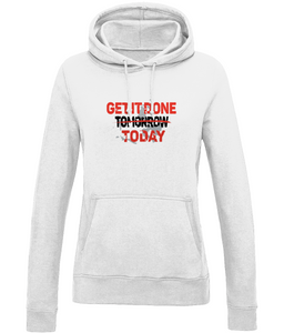 Get it Done Today | AWDis Girlie College Hoodie.