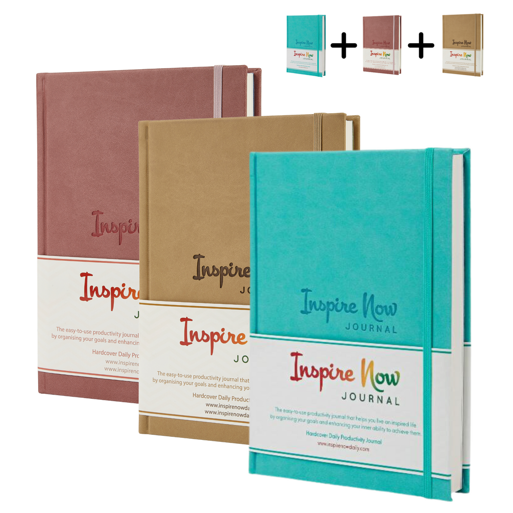 Inspire Now Journal - Productivity Planner - Organiser - Get things done - Journal - Goal Setting - Bundle - Offer - Sale