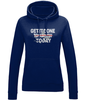 Get it Done Today | AWDis Girlie College Hoodie.